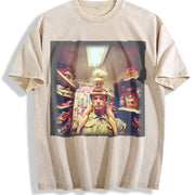 Glam Doll at the Grocery Store Vintage Washed T-Shirt in Beige
