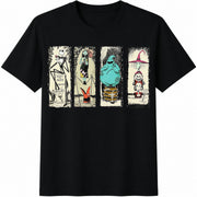 Retro Haunted Mansion the Nightmare Before Christmas / Cotton T-Shirt in Black