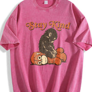 Team Punch Monkey – Baby Monkey Punch vintage washed oversized T-shirt in Red