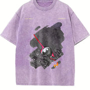 Tame Impala Currents Front Vintage Washed T-Shirt in Purple