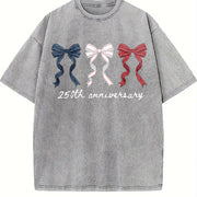 250th Anniversary USA Vintage Washed T-Shirt in Gray