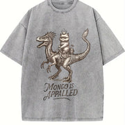 Princess Donut and Mongo Vintage Washed T-Shirt in Gray