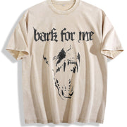 Bark for Me Vintage Washed T-Shirt in Beige