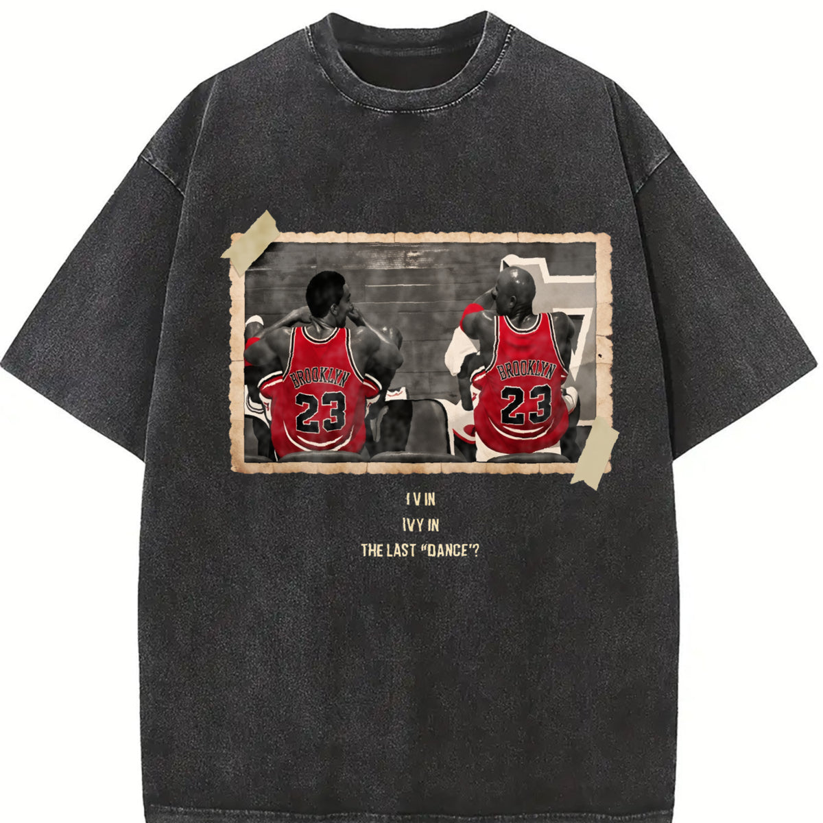 Chicago The Last Dance MJ & Pip vintage washed oversized T-shirt in Black