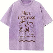More Espresso Coffee Club vintage washed oversized T-shirt in Purple