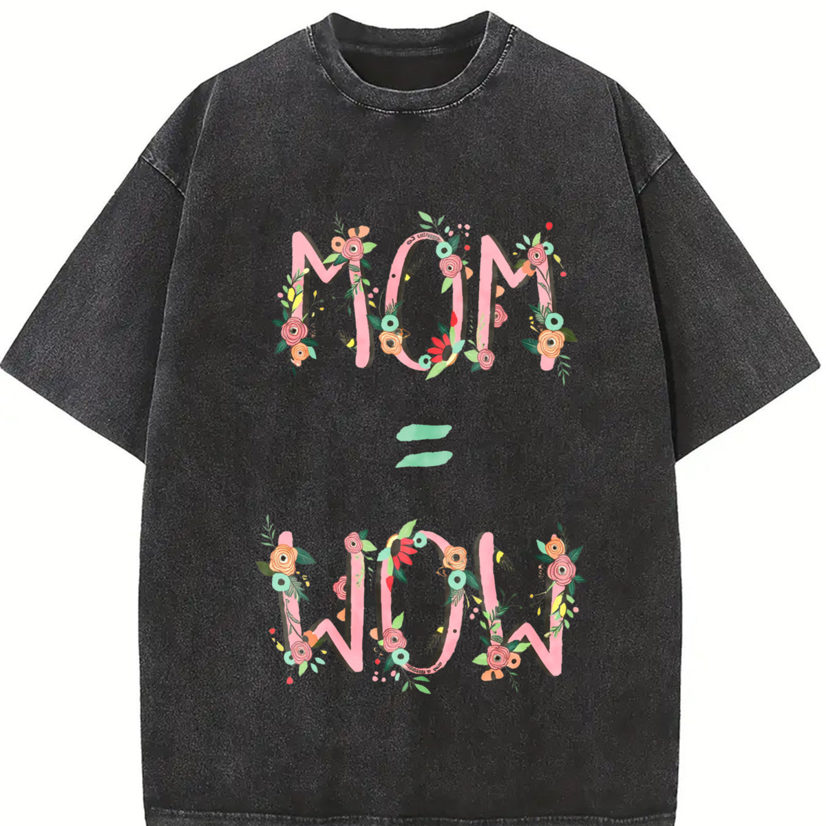 Mommy Is Awesome! Vintage Washed T-Shirt in Black