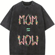 Mommy Is Awesome! Vintage Washed T-Shirt in Black