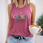 Long-sleeve for Spring and Autumn Women's Color Cotton Tank Top in Red