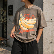 That's Bananas Cute Vintage Washed T-Shirt in Brown