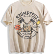 Stumpfest Bluey Fan Vintage Washed T-Shirt in Beige
