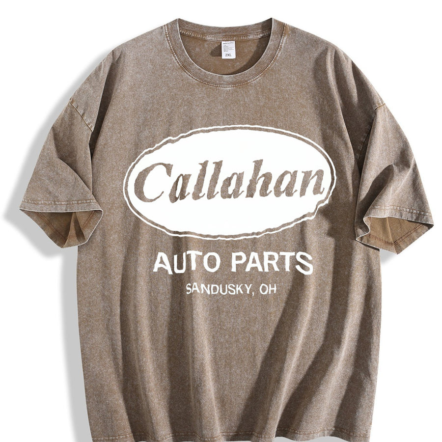 Callahan Auto Humor Saying Sarcasm Classic Movie Novelty Vintage Washed T-Shirt in Brown