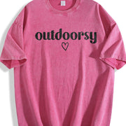 Outdoorsy Adventure Vintage Washed T-Shirt in Red