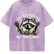 Give Me a Hug Vintage Washed T-Shirt in Purple