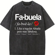 Fabuela Definiton Fabuela vintage washed oversized T-shirt in Black
