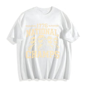 1776 National Champions Cotton T-Shirt in White