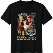 Labyrinth Movie Cotton T-Shirt in Black