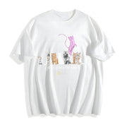 I Just Gotta Be Mew Cotton T-Shirt in White