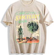 Rise and Fall at Sanctuary Moon Vintage Washed T-Shirt in Beige