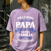 Father’s Day for Dad Vintage Washed T-Shirt in Purple
