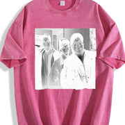 Chris Farley David Spade & Adam Sandler Comedy vintage washed oversized T-shirt in Red