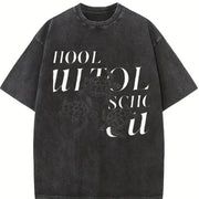 Three Turtles 90s Retro ® Y2k Turtle Lovers Vintage Washed T-Shirt in Black