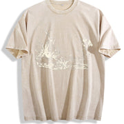 ® Frog Musicians 90s Vintage Washed T-Shirt in Beige