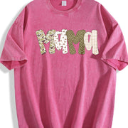Mama Camo Mallard Duck Hunting Old School Camouflage Fall Vintage Washed T-Shirt in Red