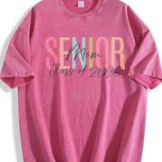 Senior Class of 2026 Family Vintage Washed T-Shirt in Red