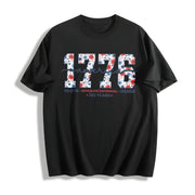 Happy 250th Birthday USA America 250th Anniversary Cotton T-Shirt in Black