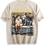 Golden Girls Thug Life Vintage Washed T-Shirt in Beige