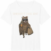 Somebody's Feral Aunt Cotton T-Shirt in White