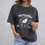 Manon Blackbeak vintage washed oversized T-shirt in Black