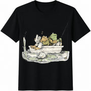 Frog 90s Retro Toad Cotton T-Shirt in Black