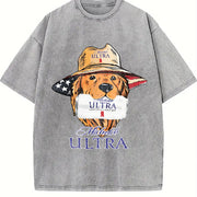 Michelob Ultra American Dog Vintage Washed T-Shirt in Gray