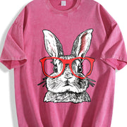 Thick Retro Vintage Washed T-Shirt in Red