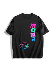 Dopamine Graffiti Ideal Cotton T-Shirt in Black