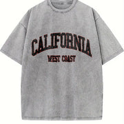 California West Coast Vintage Washed T-Shirt in Gray