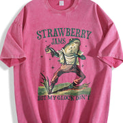 Strawberry Jams but My Don't Vintage Washed T-Shirt in Red