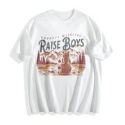 Support Wildlife Raise Boys Cotton T-Shirt in White