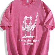 It Was the Tism Frog Vintage Washed T-Shirt in Red