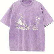 ® Frog Musicians 90s Vintage Washed T-Shirt in Purple