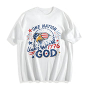 USA 250th Anniversary Cotton T-Shirt in White