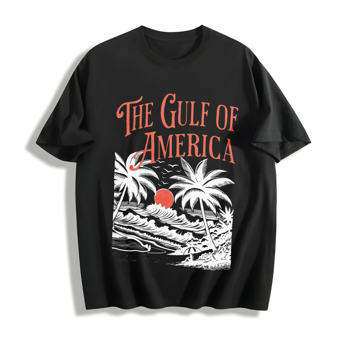 The Gulf of America Cotton T-Shirt in Black