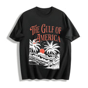 The Gulf of America Cotton T-Shirt in Black