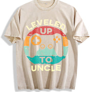 Leveled Up to Uncle Vintage Washed T-Shirt in Beige