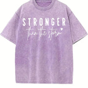 Retro Pure Vintage Washed T-Shirt in Purple