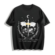 Basgiath War College Cotton T-Shirt in Black