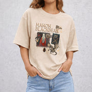 Manon Blackbeak vintage washed oversized T-shirt in Beige