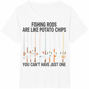 Fishing Rods Fisherman Cotton T-Shirt in White