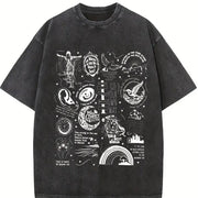 Stevie Nicks Tracklist Vintage Washed T-Shirt in Black